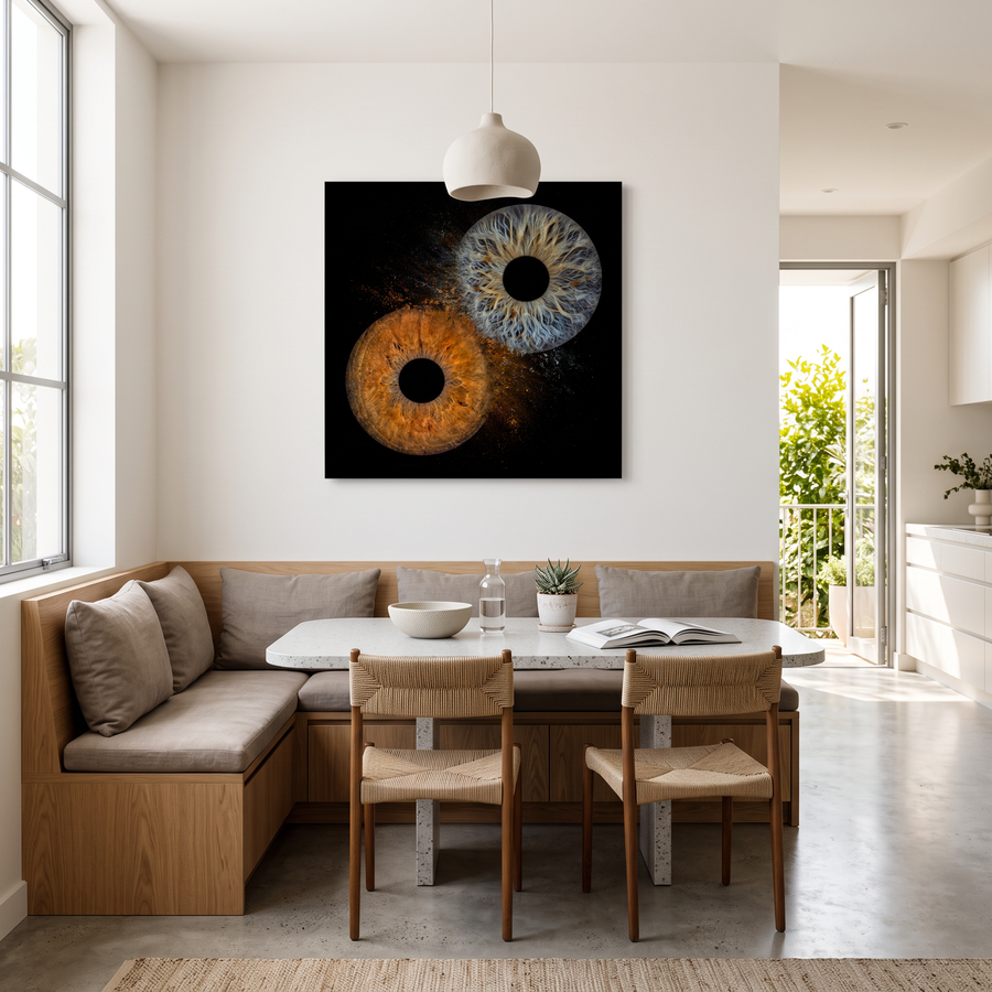 Breakfast nook, in acrylic